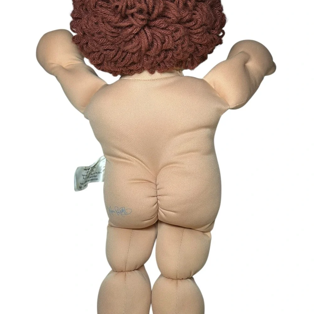 Vintage‎ Cabbage Patch Kids with Striped Denim Doll with auburn Red Hair